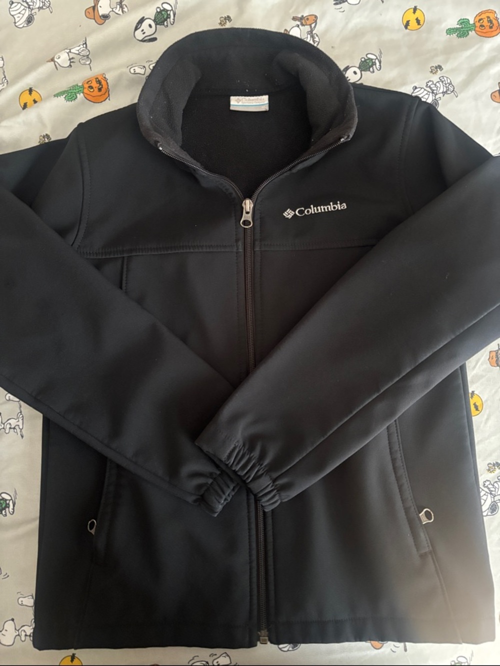 Columbia Black Softshell Jacket with White Logo